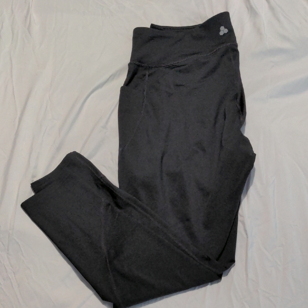 Tek Gear Black Leggings Womens 2XL Full Length